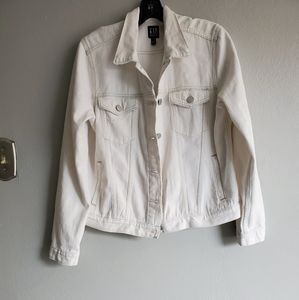 The Gap off white jean jacket